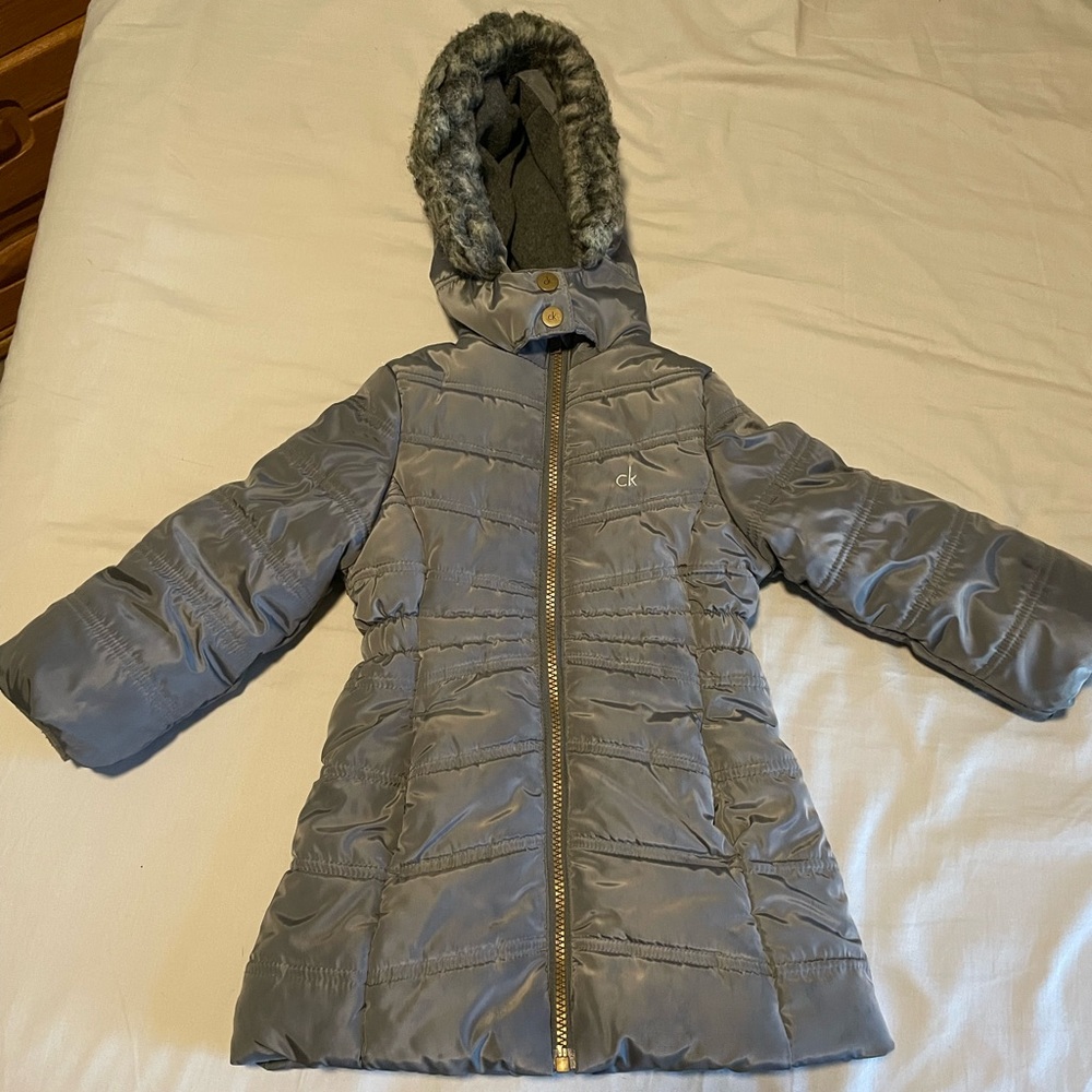 2T grey Calvin Klein Puffer Jacket